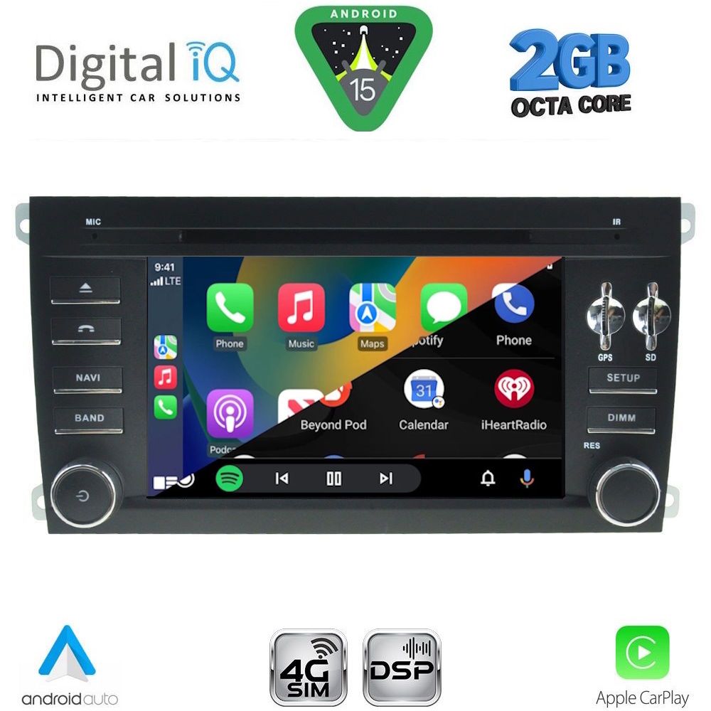 DIGITAL IQ MSF 343_CPA (7" DECK) MULTIMEDIA PORSCHE CAYENNE mod. 2002-2011 DIGITAL IQ MSF 343_CPA (7" DECK) MULTIMEDIA PORSCHE CAYENNE mod. 2002-2011