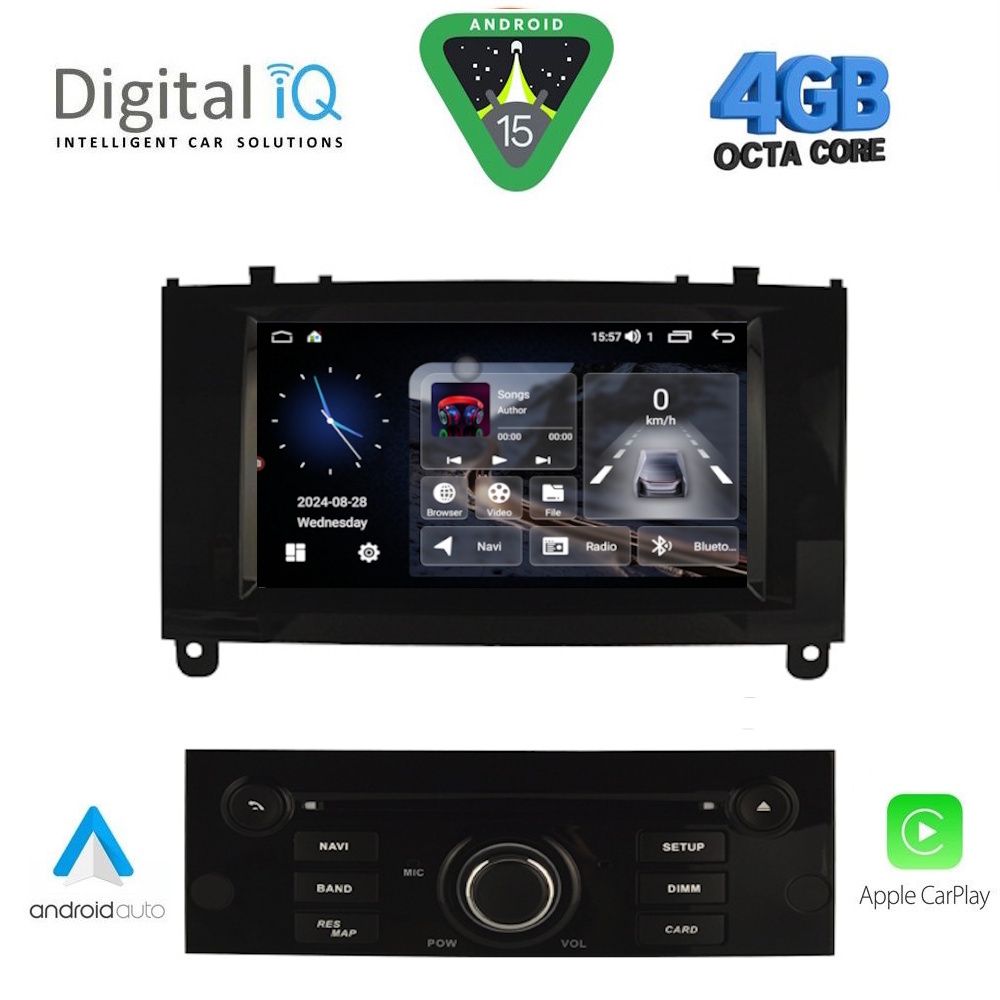 DIGITAL IQ MSG 488BL_CPA (7” DECK) MULTIMEDIA SYSTEM for PEUGEOT 407 mod. 2004-2011 DIGITAL IQ MSG 488BL_CPA (7” DECK) MULTIMEDIA SYSTEM for PEUGEOT 407 mod. 2004-2011