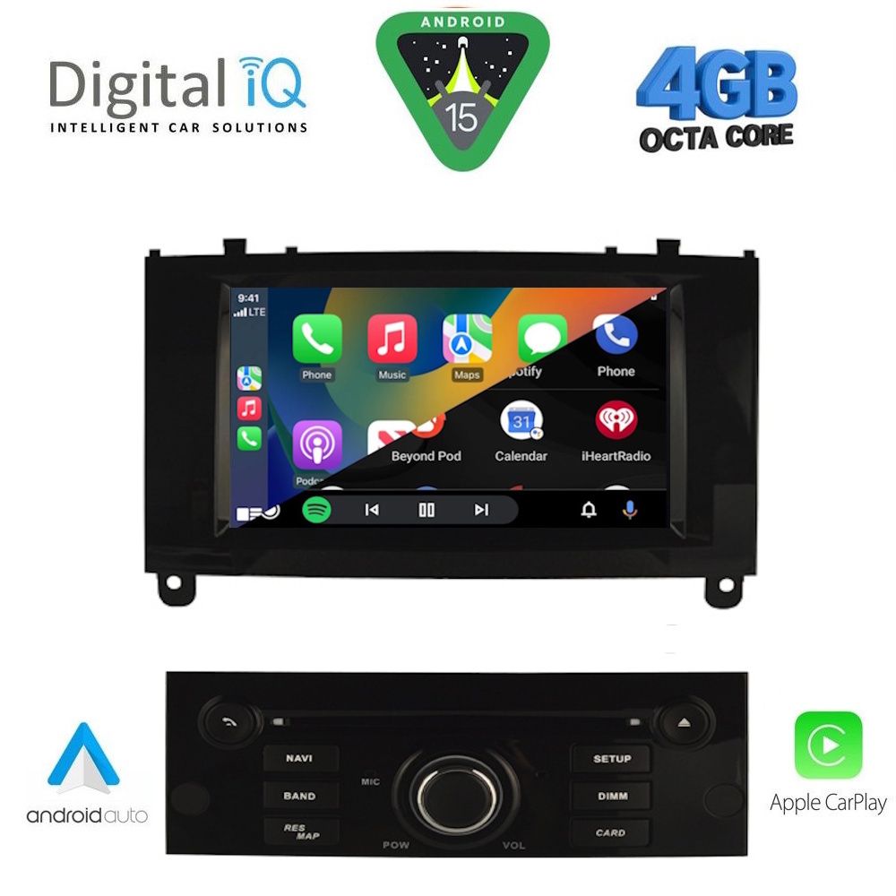 DIGITAL IQ MSG 488BL_CPA (7” DECK) MULTIMEDIA SYSTEM for PEUGEOT 407 mod. 2004-2011 DIGITAL IQ MSG 488BL_CPA (7” DECK) MULTIMEDIA SYSTEM for PEUGEOT 407 mod. 2004-2011