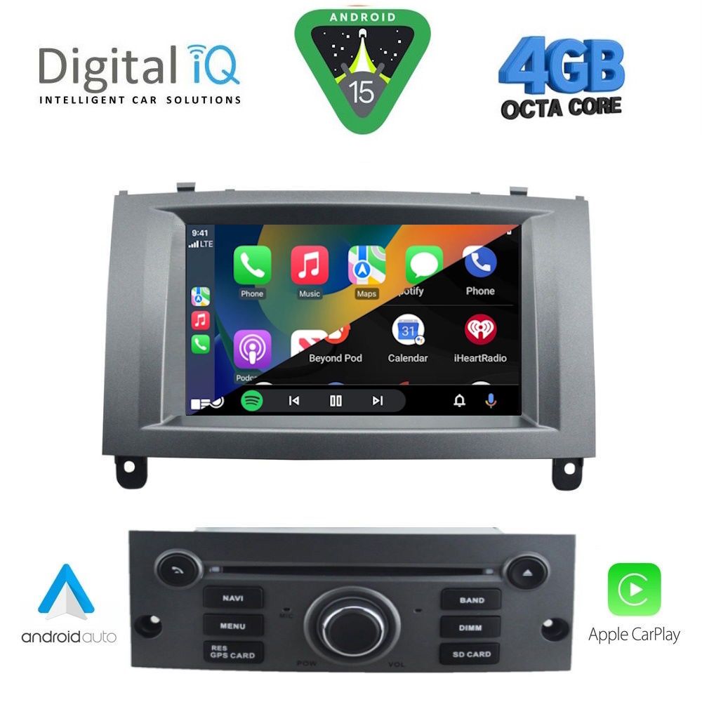 DIGITAL IQ MSG 488GR_CPA (7” DECK) MULTIMEDIA SYSTEM for PEUGEOT 407 mod. 2004-2011 DIGITAL IQ MSG 488GR_CPA (7” DECK) MULTIMEDIA SYSTEM for PEUGEOT 407 mod. 2004-2011