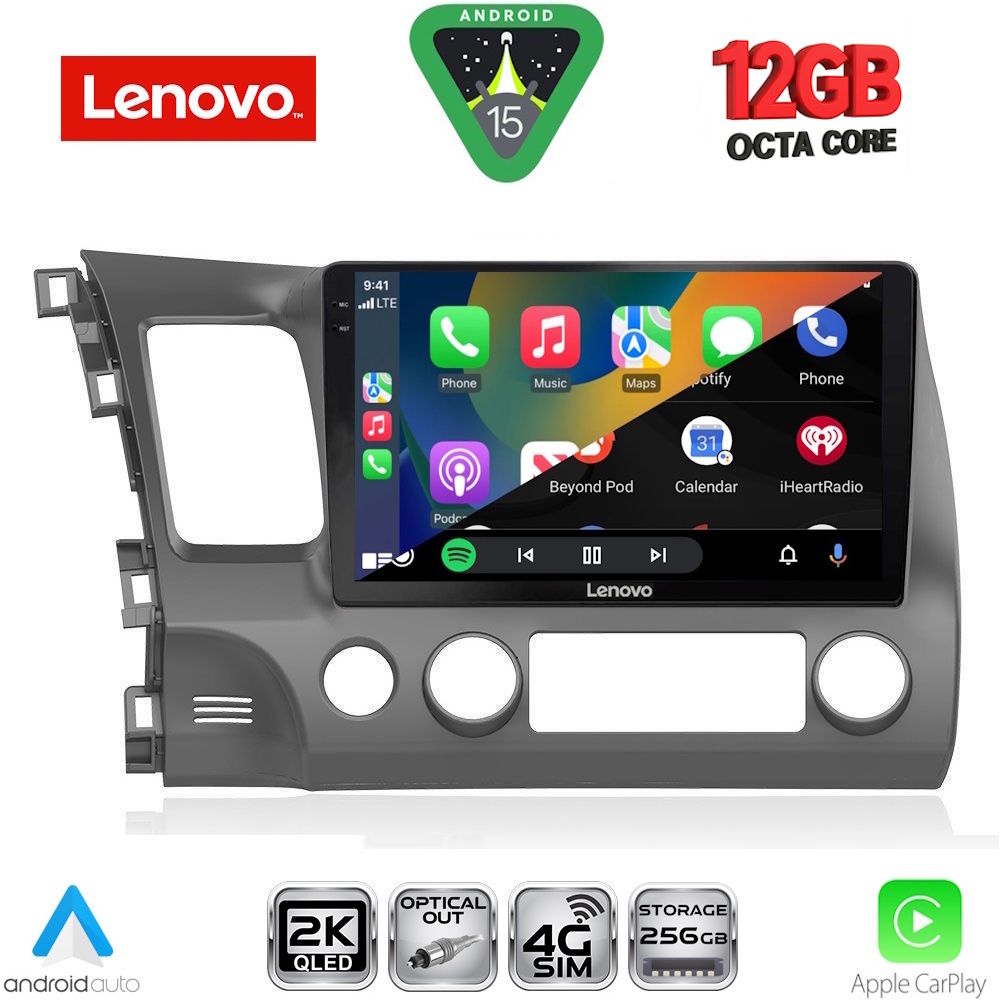 LENOVO SSZ 12188_CPA (10inc) MULTIMEDIA TABLET for HONDA CIVIC 4D mod. 2006-2012 LENOVO SSZ 12188_CPA (10inc) MULTIMEDIA TABLET for HONDA CIVIC 4D mod. 2006-2012