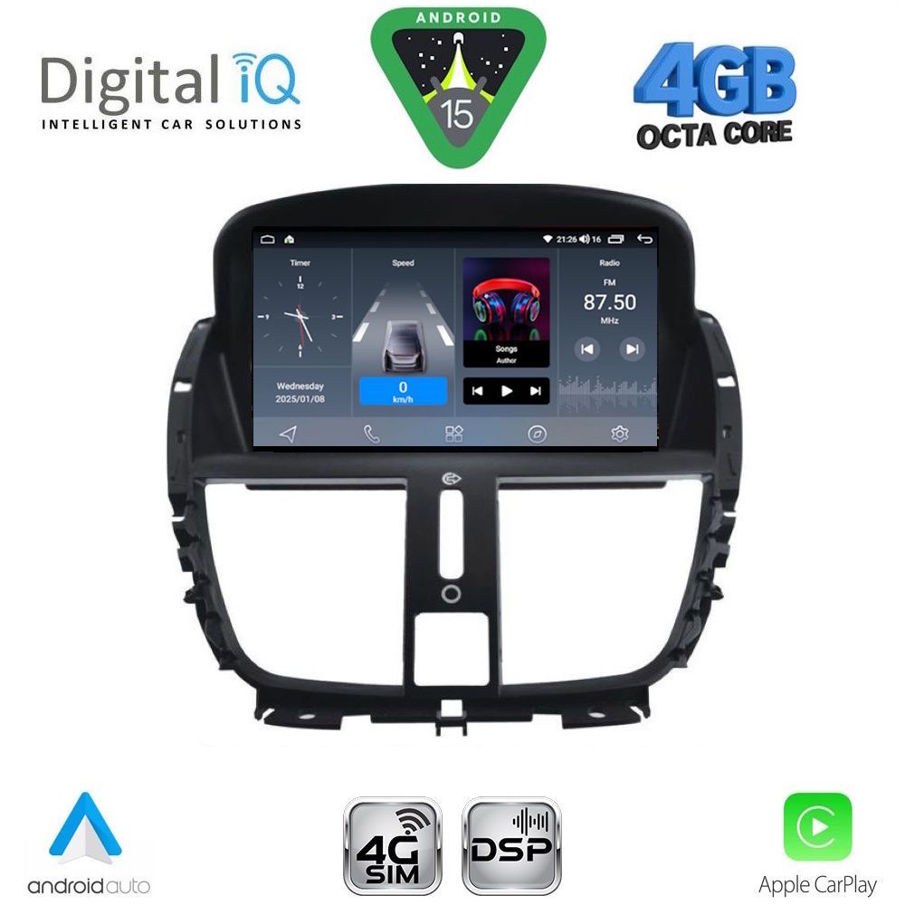 DIGITAL IQ BLG 407_CPA (7″ DECK) MULTIMEDIA OEM for PEUGEOT 207 mod. 2007-2017 DIGITAL IQ BLG 407_CPA (7″ DECK) MULTIMEDIA OEM for PEUGEOT 207 mod. 2007-2017