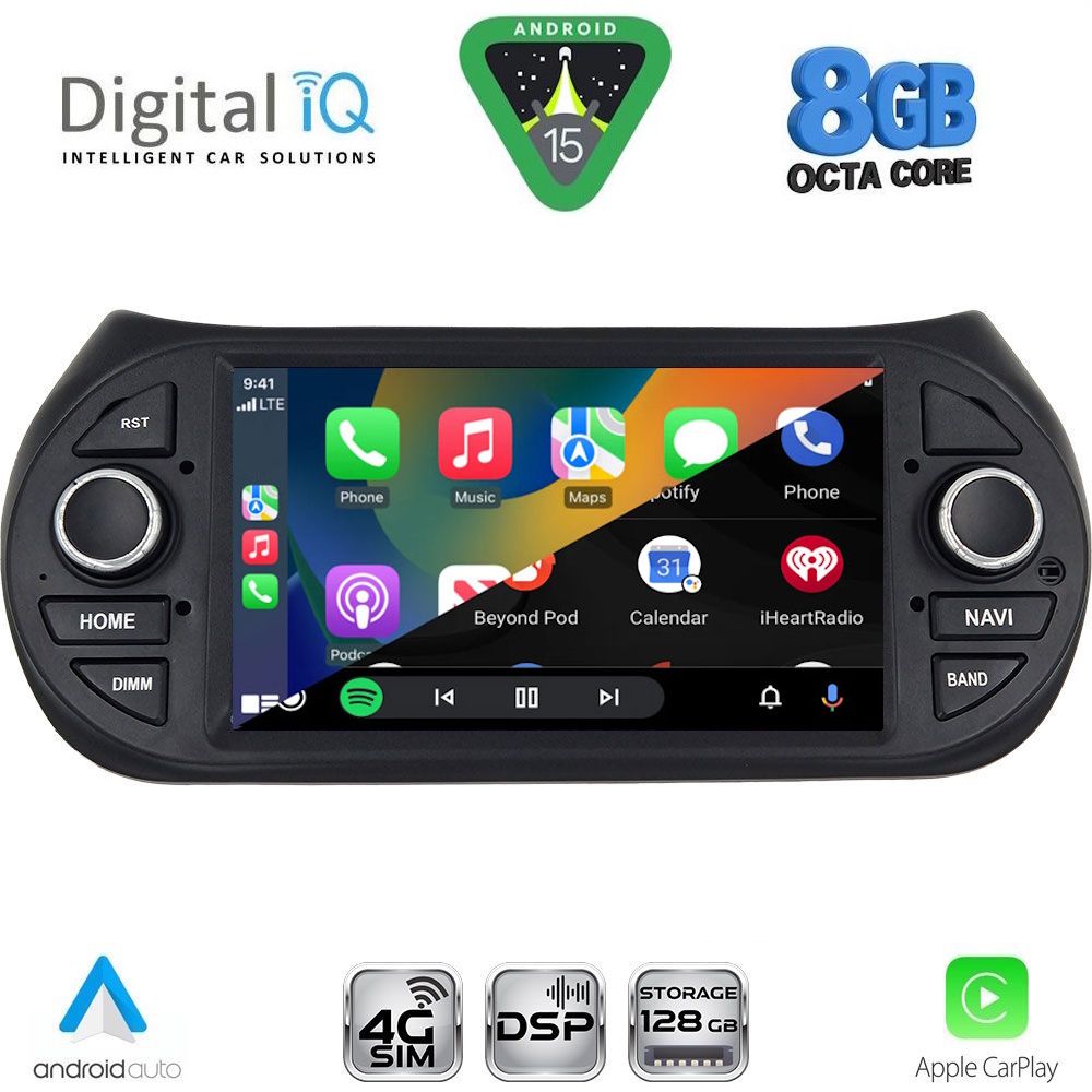 DIGITAL IQ BLM 592_CPA (7" DECK) MULTIMEDIA OEM for CT NEMO – FT FIORINO-QUBO – PG BIPPER mod. 2008-2018 DIGITAL IQ BLM 592_CPA (7" DECK) MULTIMEDIA OEM for CT NEMO – FT FIORINO-QUBO – PG BIPPER mod. 2008-2018