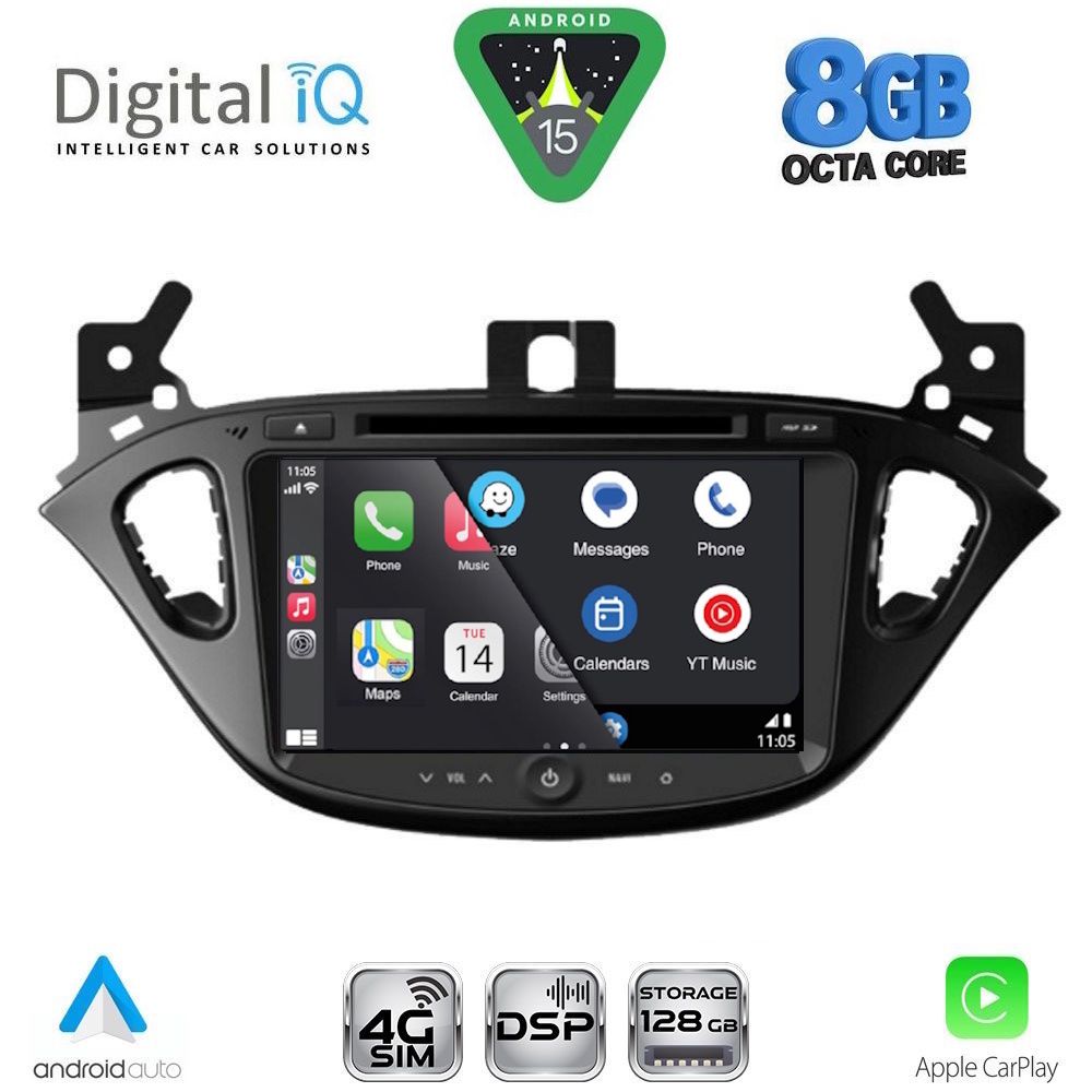 DIGITAL IQ BLM 721_CPA (8" DECK) MULTIMEDIA SYSTEM for OPEL ADAM – CORSA E mod. 2014-2021 DIGITAL IQ BLM 721_CPA (8" DECK) MULTIMEDIA SYSTEM for OPEL ADAM – CORSA E mod. 2014-2021