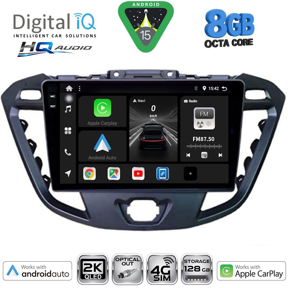 DIGITAL IQ BXK 20177_CPAA (9inc) MULTIMEDIA TABLET for FORD TRANSIT CUSTOM | TOURNEO CUSTOM mod. 2013-2019 DIGITAL IQ BXK 20177_CPAA (9inc) MULTIMEDIA TABLET for FORD TRANSIT CUSTOM | TOURNEO CUSTOM mod. 2013-2019
