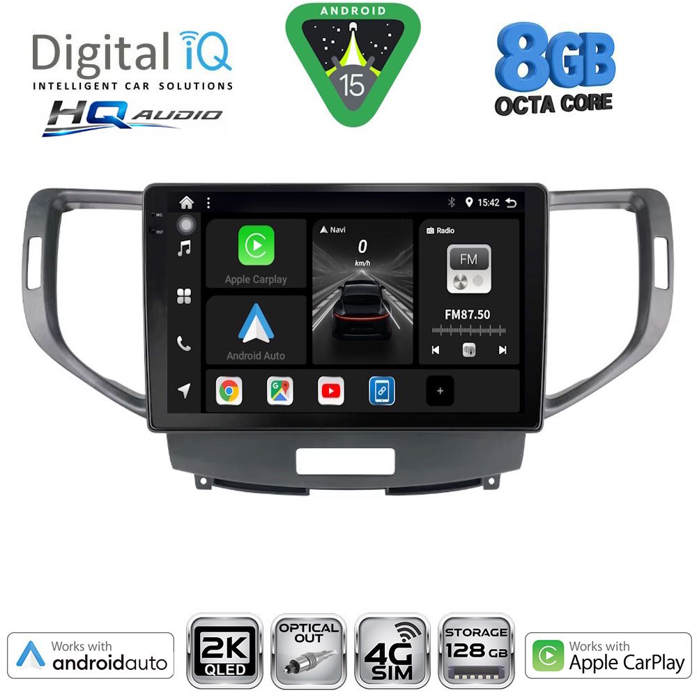 DIGITAL IQ BXK 20183_CPAA (9inc) MULTIMEDIA TABLET for HONDA ACCORD mod. 2008-2013 DIGITAL IQ BXK 20183_CPAA (9inc) MULTIMEDIA TABLET for HONDA ACCORD mod. 2008-2013
