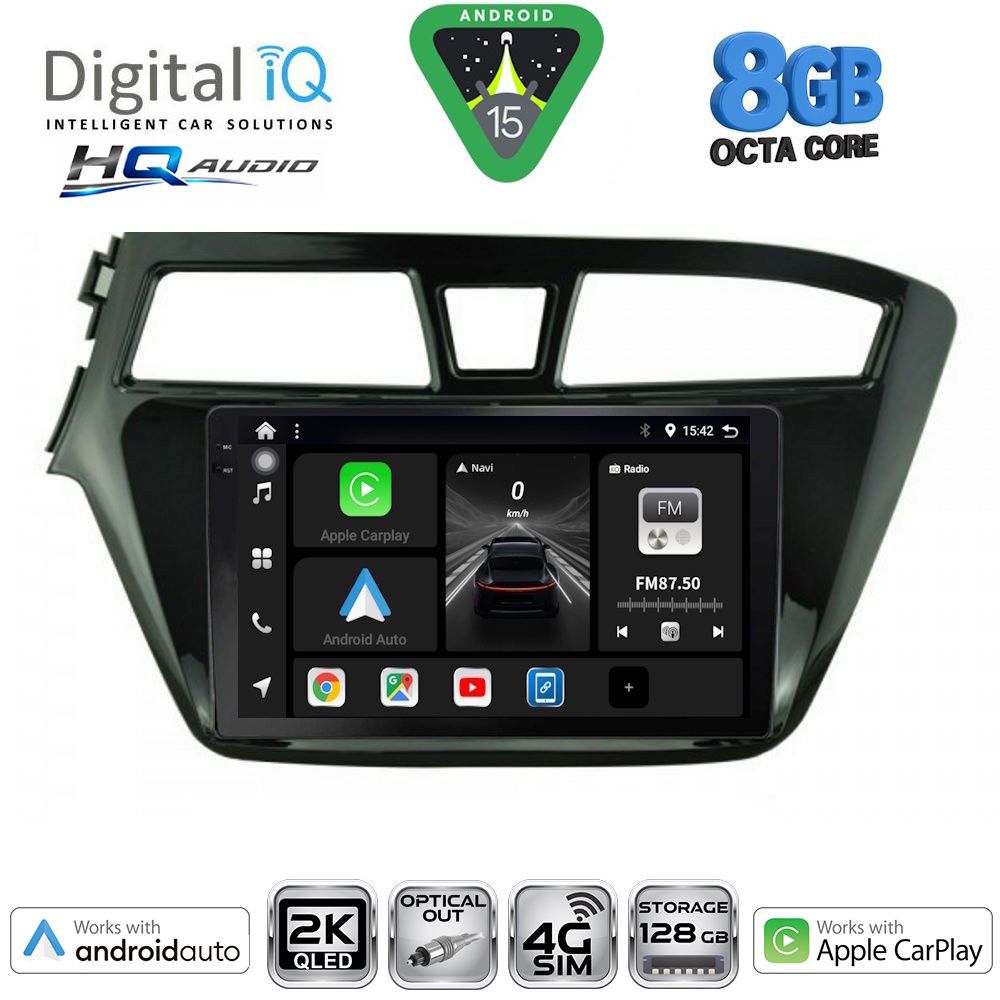 DIGITAL IQ BXK 20229_CPAA (9inc) MULTIMEDIA TABLET for HYUNDAI i20 mod. 2014-2018 DIGITAL IQ BXK 20229_CPAA (9inc) MULTIMEDIA TABLET for HYUNDAI i20 mod. 2014-2018