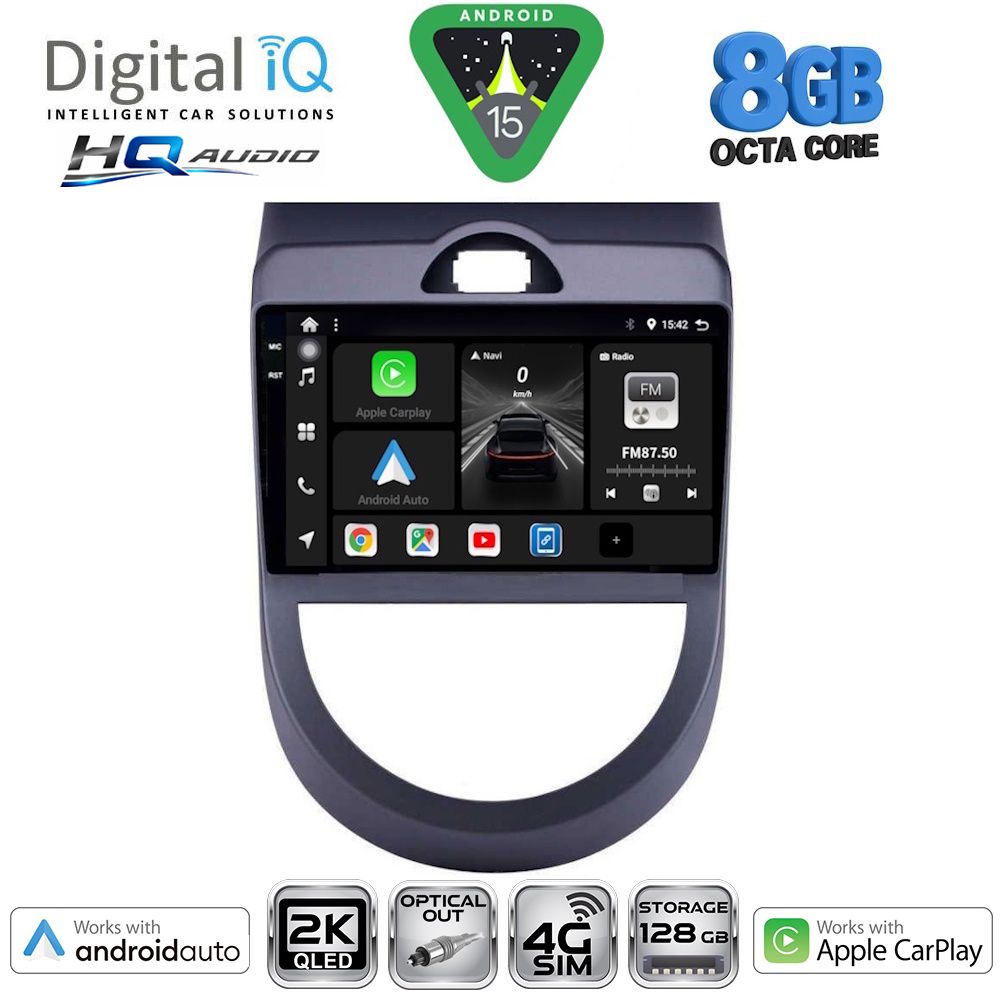 DIGITAL IQ BXK 20320_CPAA (9inc) MULTIMEDIA TABLET for KIA SOUL mod. 2008-2013 DIGITAL IQ BXK 20320_CPAA (9inc) MULTIMEDIA TABLET for KIA SOUL mod. 2008-2013