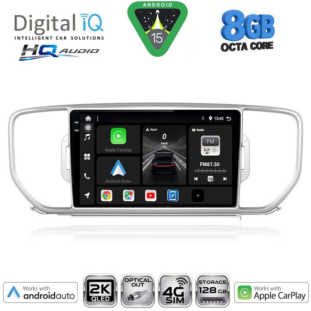 DIGITAL IQ BXK 20326_CPAA (9inc) MULTIMEDIA TABLET for KIA SPORTAGE mod. 2015-2018 DIGITAL IQ BXK 20326_CPAA (9inc) MULTIMEDIA TABLET for KIA SPORTAGE mod. 2015-2018