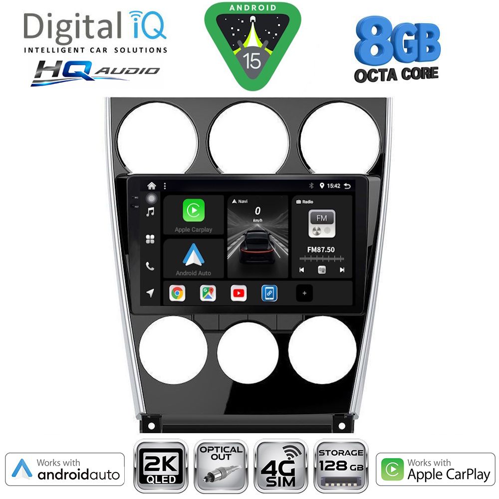 DIGITAL IQ BXK 20375_CPAA (9inc) MULTIMEDIA TABLET for MAZDA 6 (FACELIFT) mod. 2005-2008 DIGITAL IQ BXK 20375_CPAA (9inc) MULTIMEDIA TABLET for MAZDA 6 (FACELIFT) mod. 2005-2008