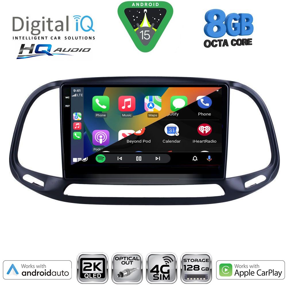 DIGITAL IQ BXK 20138_CPAA (9inc) MULTIMEDIA TABLET for FIAT DOBLO – OPEL COMBO mod. 2015-2018 DIGITAL IQ BXK 20138_CPAA (9inc) MULTIMEDIA TABLET for FIAT DOBLO – OPEL COMBO mod. 2015-2018