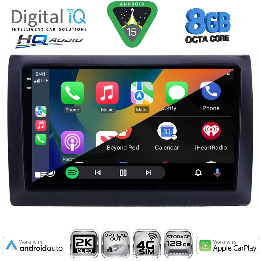DIGITAL IQ BXK 20145_CPAA (9inc) MULTIMEDIA TABLET for FIAT STILO mod. 2001-2007 DIGITAL IQ BXK 20145_CPAA (9inc) MULTIMEDIA TABLET for FIAT STILO mod. 2001-2007
