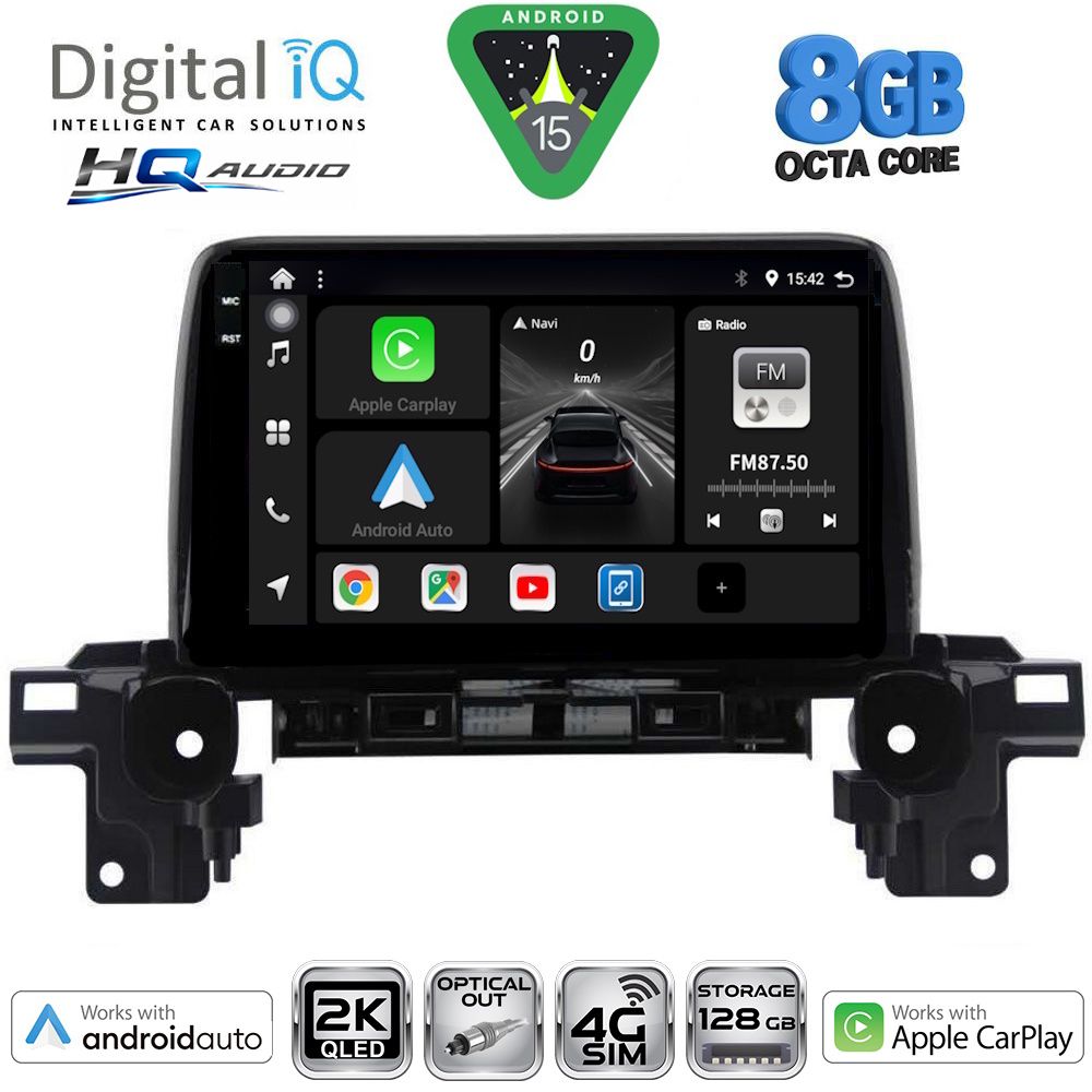 DIGITAL IQ BXK 20381_CPAA (9inc) MULTIMEDIA TABLET for MAZDA CX5 mod. 2017-2025 DIGITAL IQ BXK 20381_CPAA (9inc) MULTIMEDIA TABLET for MAZDA CX5 mod. 2017-2025