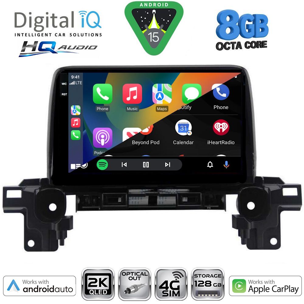 DIGITAL IQ BXK 20381_CPAA (9inc) MULTIMEDIA TABLET for MAZDA CX5 mod. 2017-2025 DIGITAL IQ BXK 20381_CPAA (9inc) MULTIMEDIA TABLET for MAZDA CX5 mod. 2017-2025