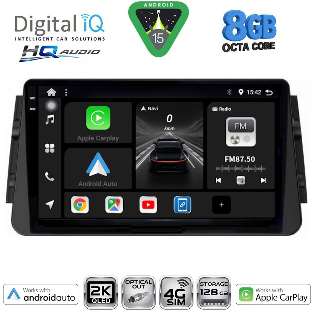 DIGITAL IQ BXK 20460_CPAA (9inc) MULTIMEDIA TABLET for NISSAN MICRA mod. 2017-2025 DIGITAL IQ BXK 20460_CPAA (9inc) MULTIMEDIA TABLET for NISSAN MICRA mod. 2017-2025