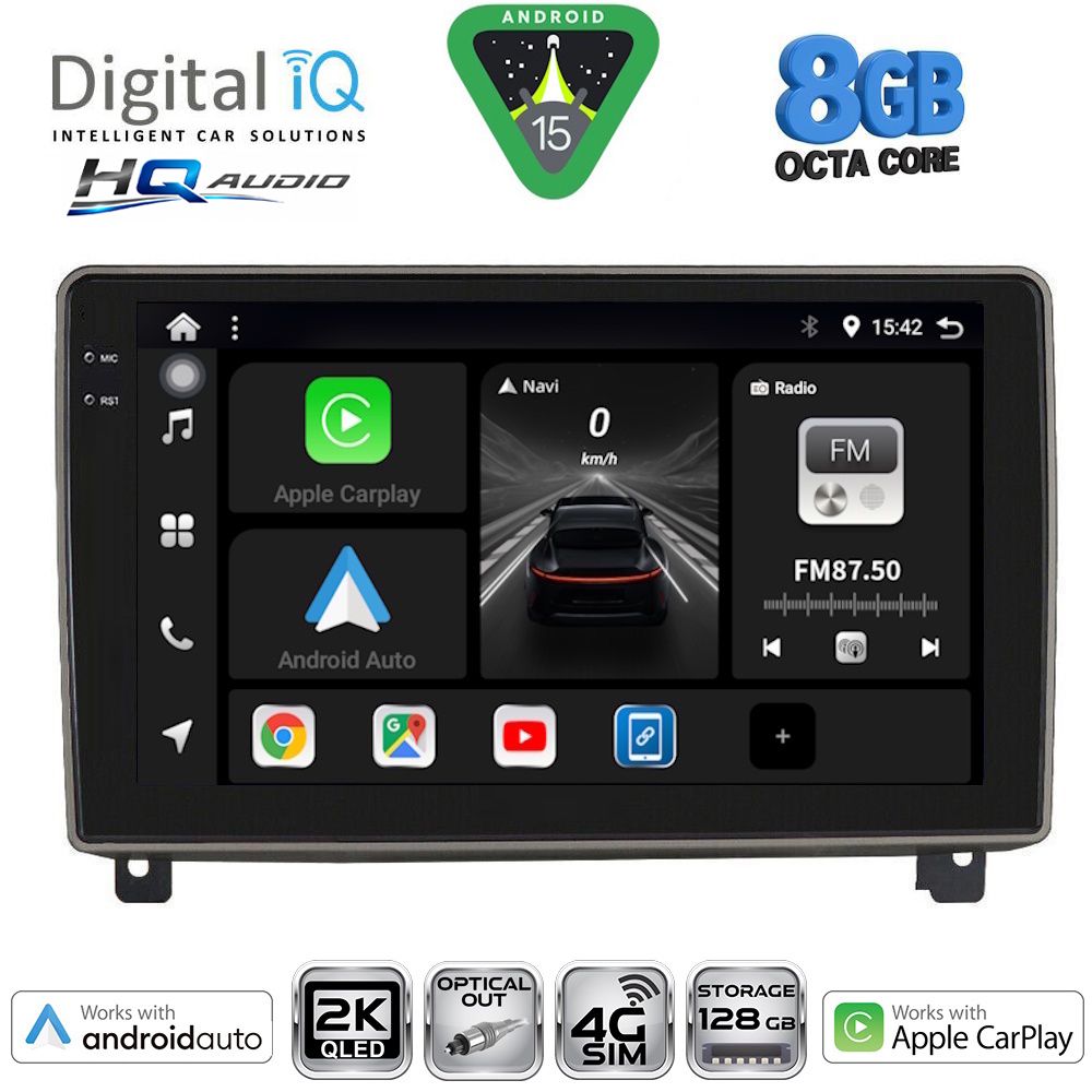 DIGITAL IQ BXK 20517_CPAA (9inc) MULTIMEDIA TABLET for PEUGEOT 407 mod. 2004-2011 DIGITAL IQ BXK 20517_CPAA (9inc) MULTIMEDIA TABLET for PEUGEOT 407 mod. 2004-2011