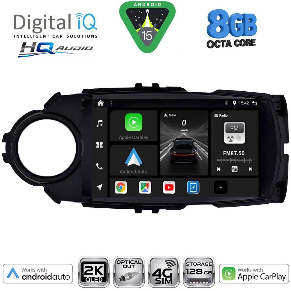 DIGITAL IQ BXK 20737FL_CPAA (9inc) MULTIMEDIA TABLET for TOYOTA YARIS mod. 2015-2020 DIGITAL IQ BXK 20737FL_CPAA (9inc) MULTIMEDIA TABLET for TOYOTA YARIS mod. 2015-2020