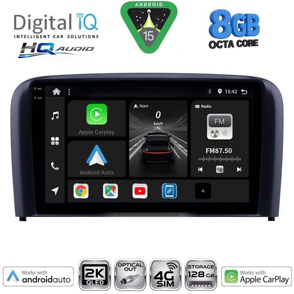 DIGITAL IQ BXK 20786_CPAA (9inc) MULTIMEDIA TABLET for VOLVO S80 mod. 1998-2006 DIGITAL IQ BXK 20786_CPAA (9inc) MULTIMEDIA TABLET for VOLVO S80 mod. 1998-2006