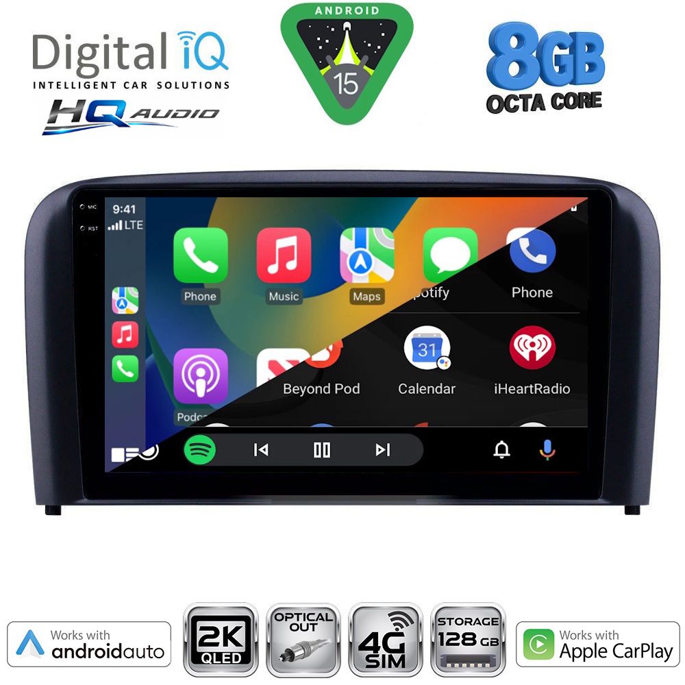 DIGITAL IQ BXK 20786_CPAA (9inc) MULTIMEDIA TABLET for VOLVO S80 mod. 1998-2006 DIGITAL IQ BXK 20786_CPAA (9inc) MULTIMEDIA TABLET for VOLVO S80 mod. 1998-2006