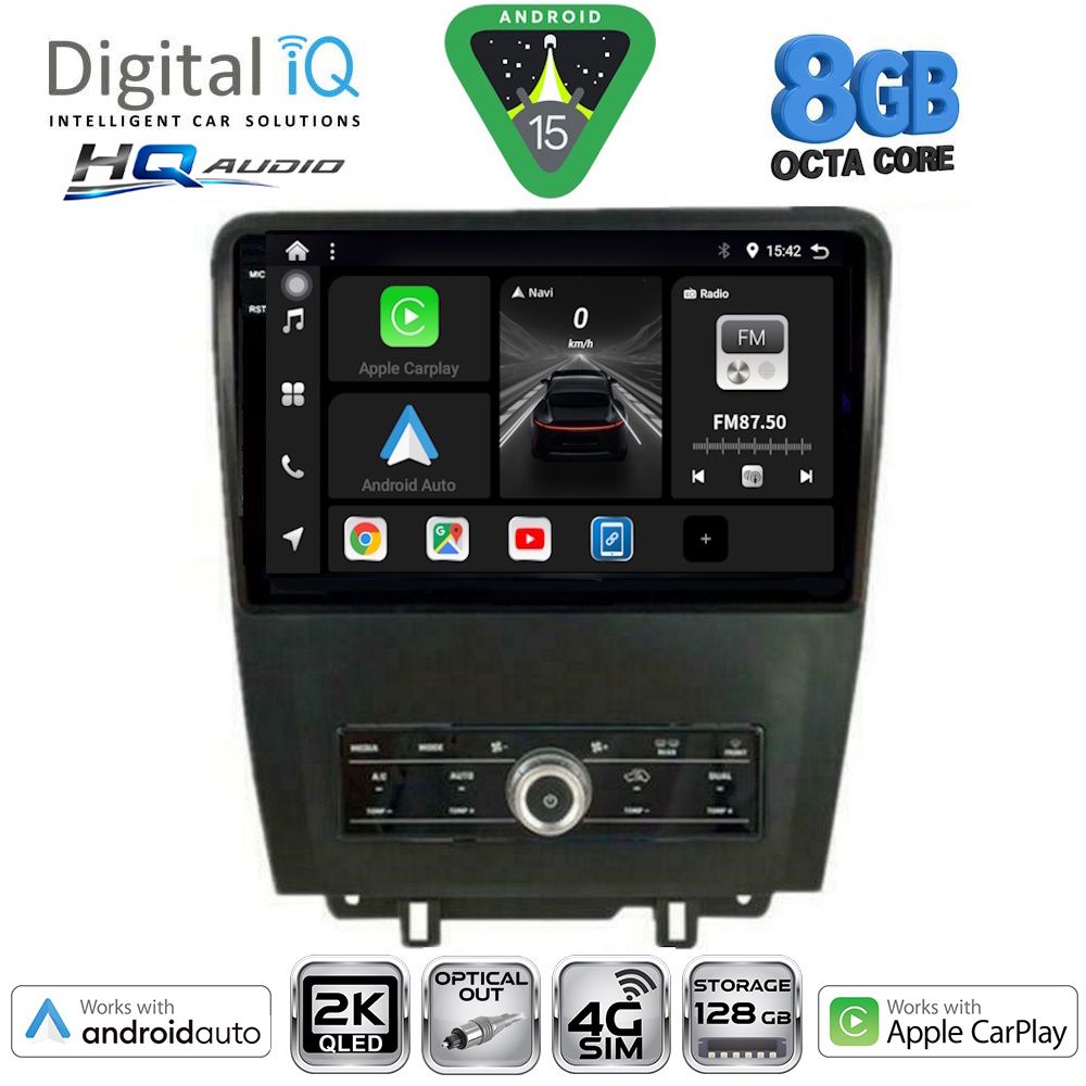 DIGITAL IQ BXK 20165_CPAA (10inc) MULTIMEDIA TABLET for FORD MUSTANG mod. 2010-2015 DIGITAL IQ BXK 20165_CPAA (10inc) MULTIMEDIA TABLET for FORD MUSTANG mod. 2010-2015