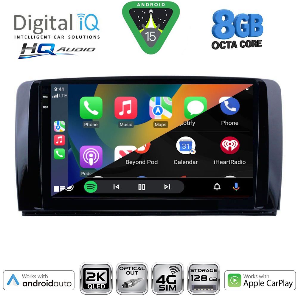 DIGITAL IQ BXK 20422_CPAA (9inc) MULTIMEDIA TABLET for MERCEDES R (W251) mod. 2006-2015 DIGITAL IQ BXK 20422_CPAA (9inc) MULTIMEDIA TABLET for MERCEDES R (W251) mod. 2006-2015