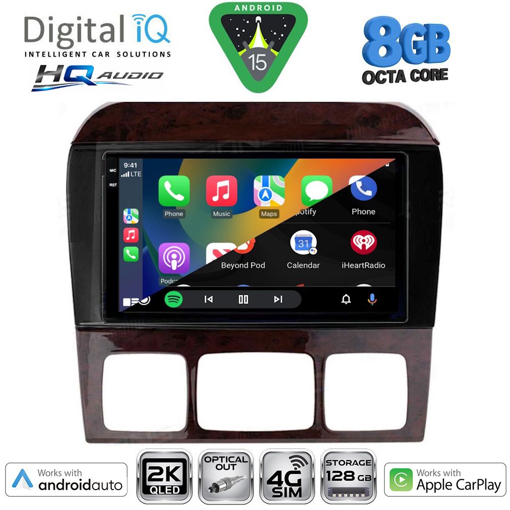 DIGITAL IQ BXK 20426_CPAA (9inc) MULTIMEDIA TABLET for MERCEDES S W220 mod. 1998-2005 DIGITAL IQ BXK 20426_CPAA (9inc) MULTIMEDIA TABLET for MERCEDES S W220 mod. 1998-2005