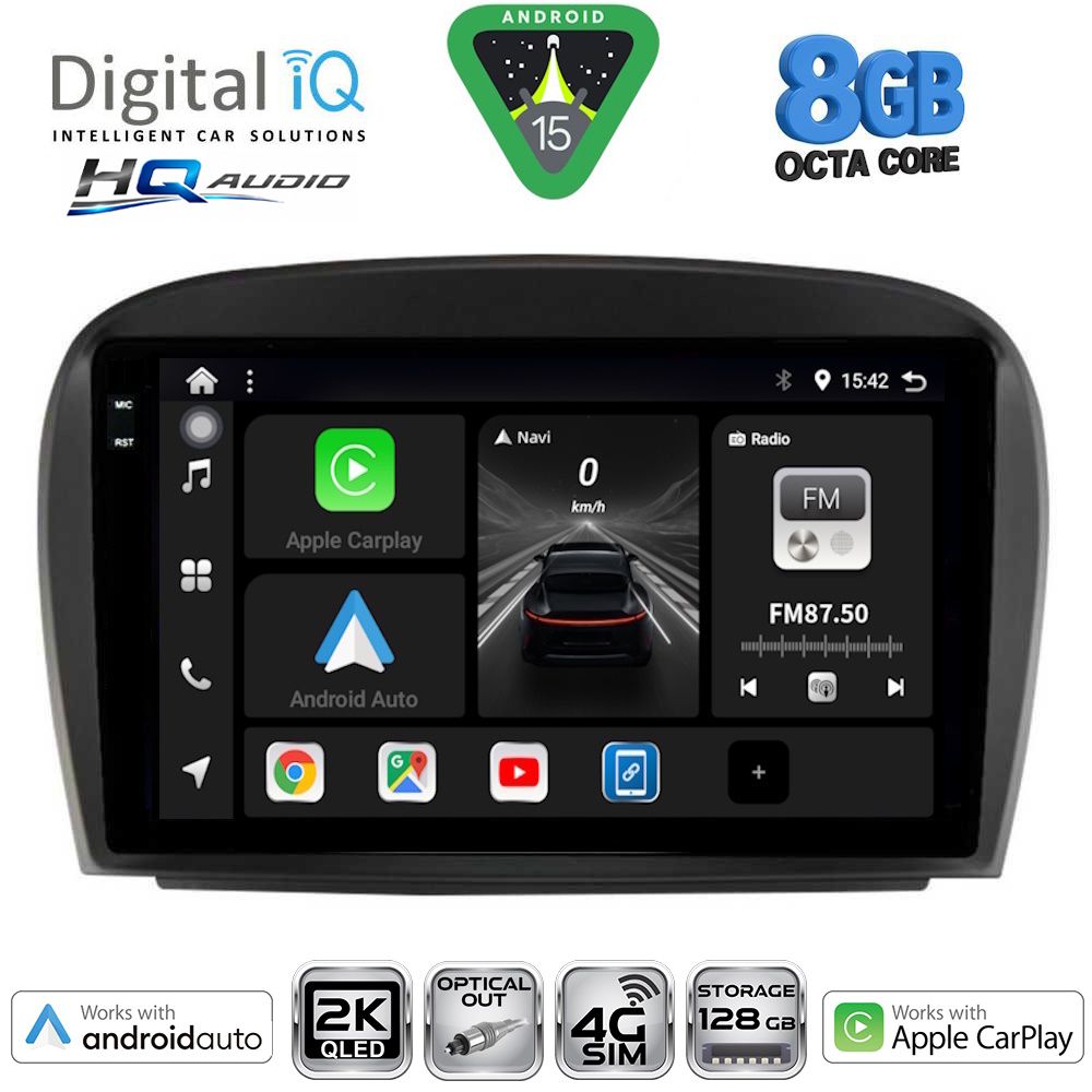 DIGITAL IQ BXK 20427_CPAA (9inc) MULTIMEDIA TABLET for MERCEDES SL (R230) FACELIFT mod. 2006-2012 DIGITAL IQ BXK 20427_CPAA (9inc) MULTIMEDIA TABLET for MERCEDES SL (R230) FACELIFT mod. 2006-2012