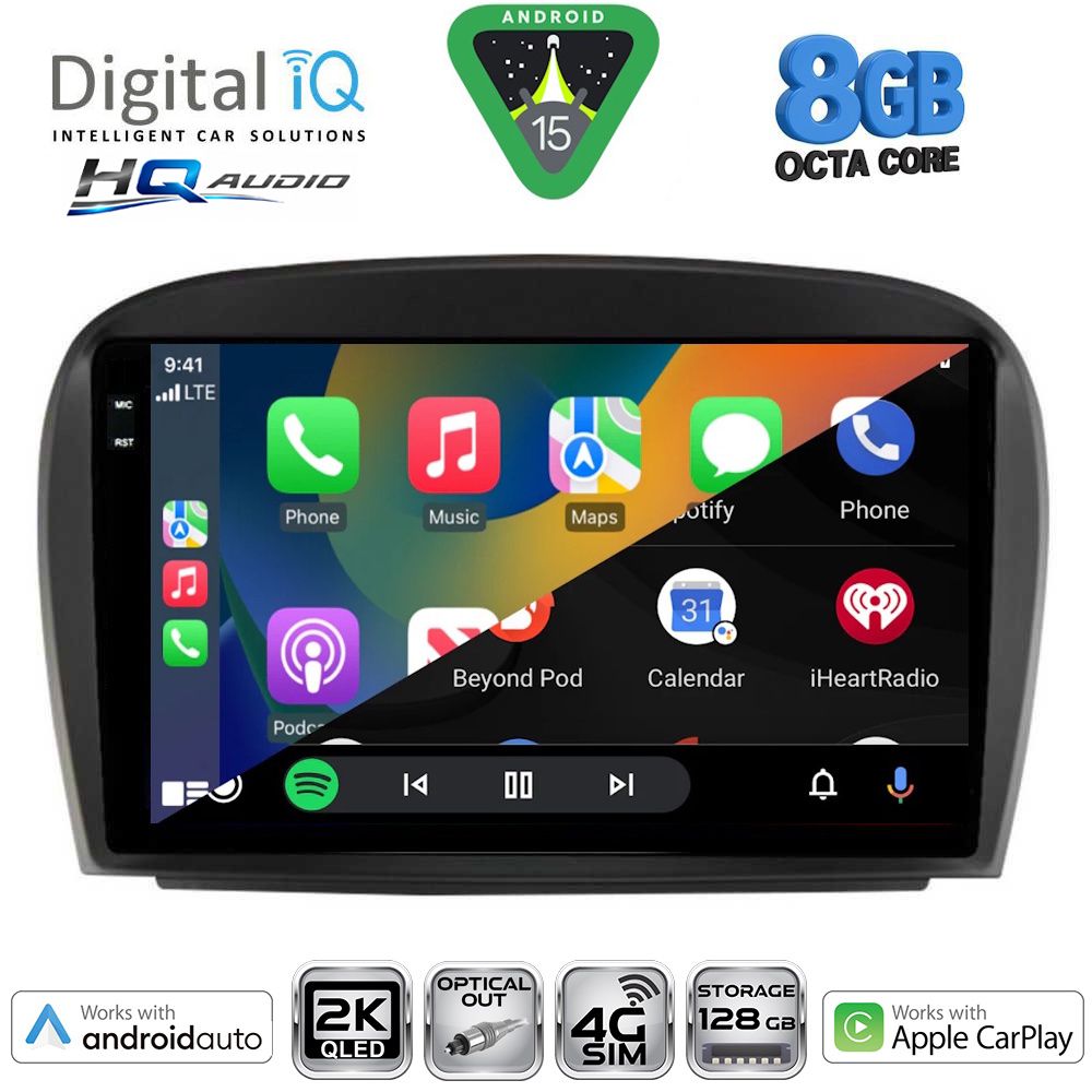 DIGITAL IQ BXK 20427_CPAA (9inc) MULTIMEDIA TABLET for MERCEDES SL (R230) FACELIFT mod. 2006-2012 DIGITAL IQ BXK 20427_CPAA (9inc) MULTIMEDIA TABLET for MERCEDES SL (R230) FACELIFT mod. 2006-2012