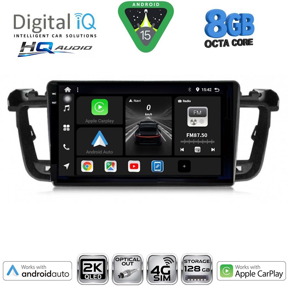 DIGITAL IQ BXK 20518_CPAA (9inc) MULTIMEDIA TABLET for PEUGEOT 508 mod. 2010-2016 DIGITAL IQ BXK 20518_CPAA (9inc) MULTIMEDIA TABLET for PEUGEOT 508 mod. 2010-2016