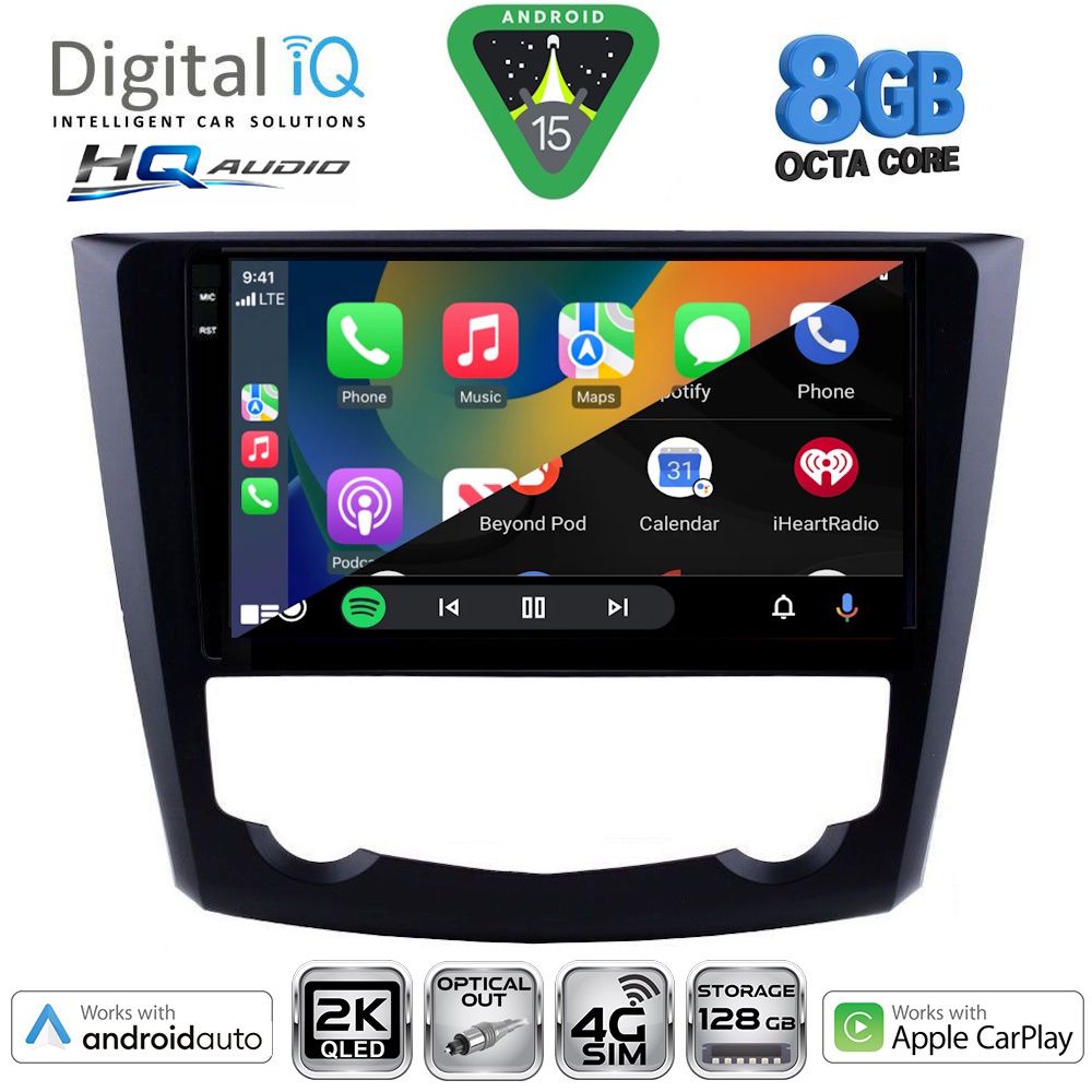 DIGITAL IQ BXK 20549_CPAA (9inc) MULTIMEDIA TABLET for RENAULT KADJAR mod. 2015-2022 DIGITAL IQ BXK 20549_CPAA (9inc) MULTIMEDIA TABLET for RENAULT KADJAR mod. 2015-2022