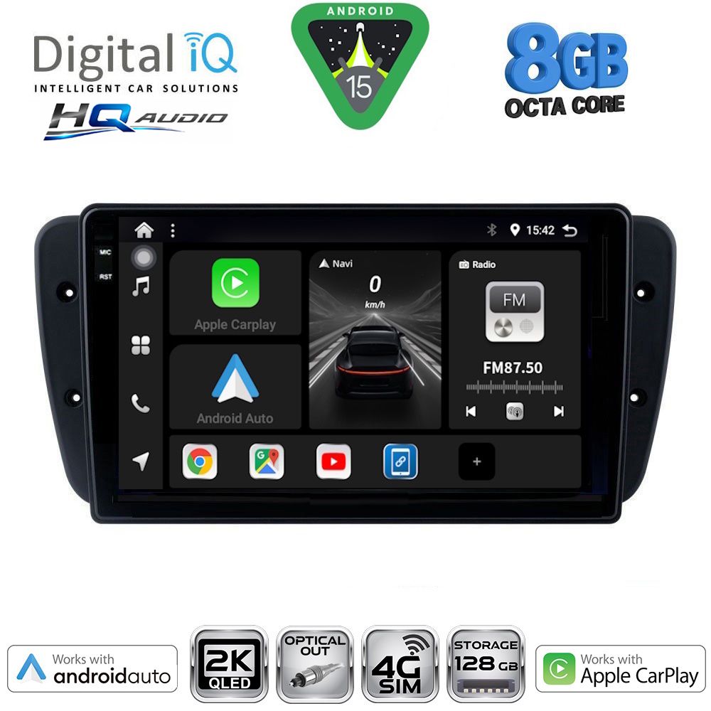DIGITAL IQ BXK 20571_CPAA (9inc) MULTIMEDIA TABLET for SEAT IBIZA mod. 2008-2015 DIGITAL IQ BXK 20571_CPAA (9inc) MULTIMEDIA TABLET for SEAT IBIZA mod. 2008-2015