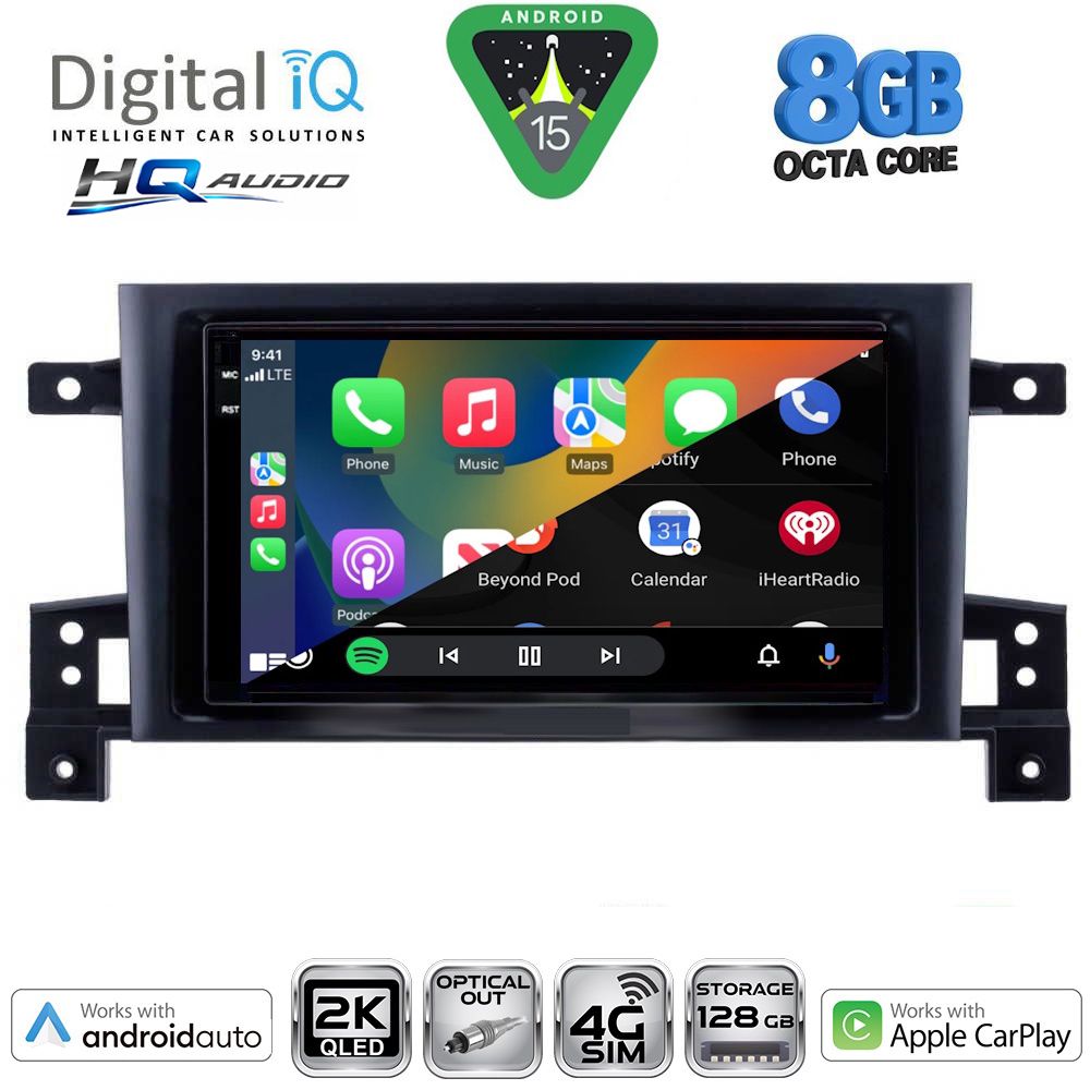 DIGITAL IQ BXK 20696_CPAA (9inc) MULTIMEDIA TABLET for SUZUKI GRAND VITARA mod. 2005-2015 DIGITAL IQ BXK 20696_CPAA (9inc) MULTIMEDIA TABLET for SUZUKI GRAND VITARA mod. 2005-2015