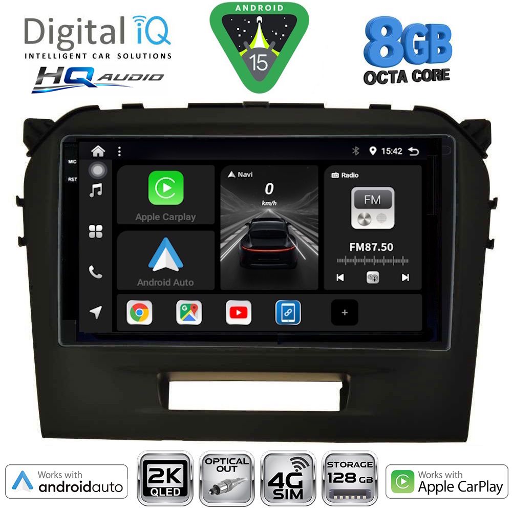 DIGITAL IQ BXK 20697BL_CPAA (9inc) MULTIMEDIA TABLET for SUZUKI VITARA mod. 2016-2025 (BLACK) DIGITAL IQ BXK 20697BL_CPAA (9inc) MULTIMEDIA TABLET for SUZUKI VITARA mod. 2016-2025 (BLACK)