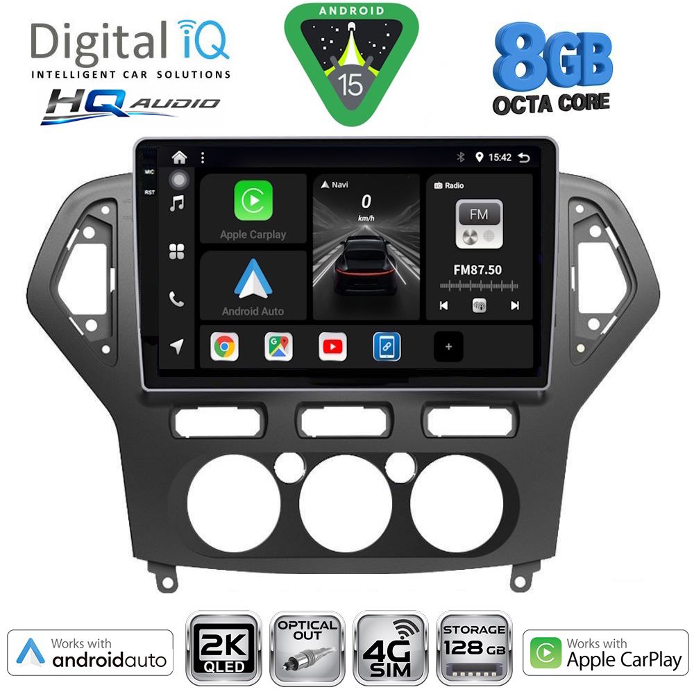 DIGITAL IQ BXK 20162_CPAA A/C (10inc) MULTIMEDIA TABLET for FORD MONDEO mod. 2007-2011 DIGITAL IQ BXK 20162_CPAA A/C (10inc) MULTIMEDIA TABLET for FORD MONDEO mod. 2007-2011