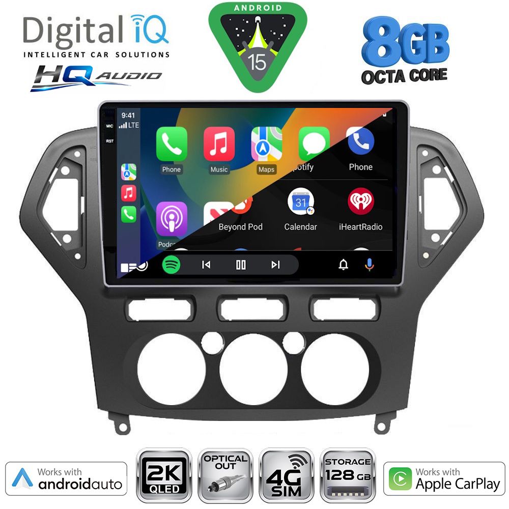 DIGITAL IQ BXK 20162_CPAA A/C (10inc) MULTIMEDIA TABLET for FORD MONDEO mod. 2007-2011 DIGITAL IQ BXK 20162_CPAA A/C (10inc) MULTIMEDIA TABLET for FORD MONDEO mod. 2007-2011