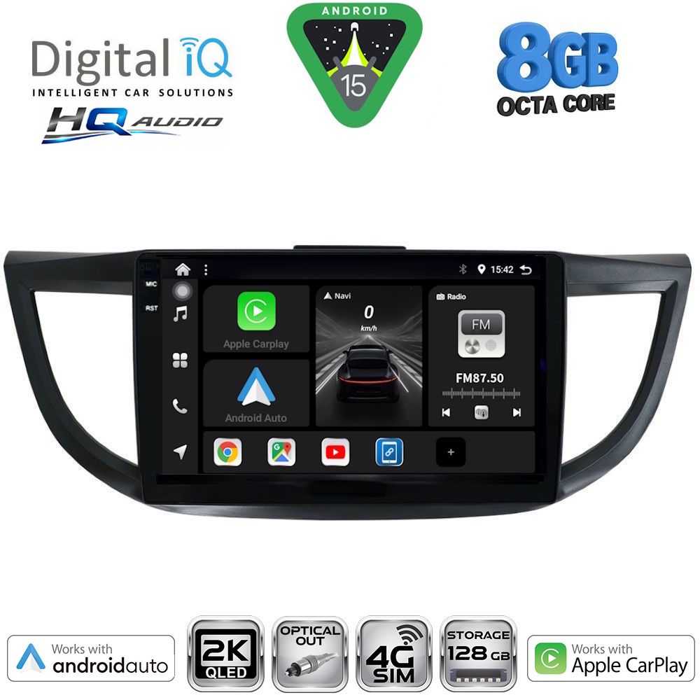 DIGITAL IQ BXK 20198_CPAA (10inc) MULTIMEDIA TABLET for HONDA CRV mod. 2013-2017 DIGITAL IQ BXK 20198_CPAA (10inc) MULTIMEDIA TABLET for HONDA CRV mod. 2013-2017
