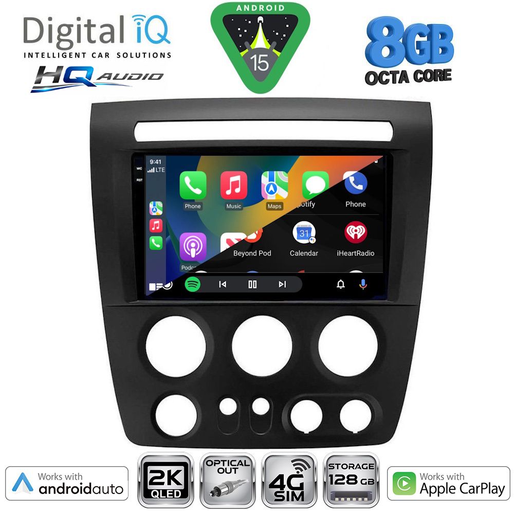 DIGITAL IQ BXK 20218_CPAA (9inc) MULTIMEDIA TABLET for HUMMER H3 mod. 2005-2009 DIGITAL IQ BXK 20218_CPAA (9inc) MULTIMEDIA TABLET for HUMMER H3 mod. 2005-2009