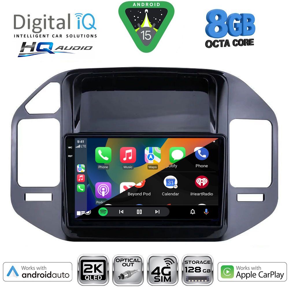 DIGITAL IQ BXK 20444BL_CPAA (9inc) MULTIMEDIA TABLET for MITSUBISHI PAJERO mod. 1999-2006 DIGITAL IQ BXK 20444BL_CPAA (9inc) MULTIMEDIA TABLET for MITSUBISHI PAJERO mod. 1999-2006