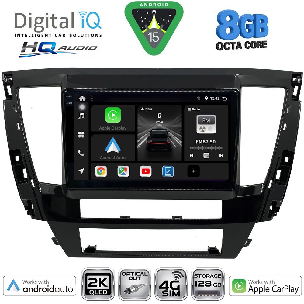 DIGITAL IQ BXK 20447S_CPAA (9inc) MULTIMEDIA TABLET for MITSUBISHI PAJERO SPORT mod. 2020-2026 DIGITAL IQ BXK 20447S_CPAA (9inc) MULTIMEDIA TABLET for MITSUBISHI PAJERO SPORT mod. 2020-2026