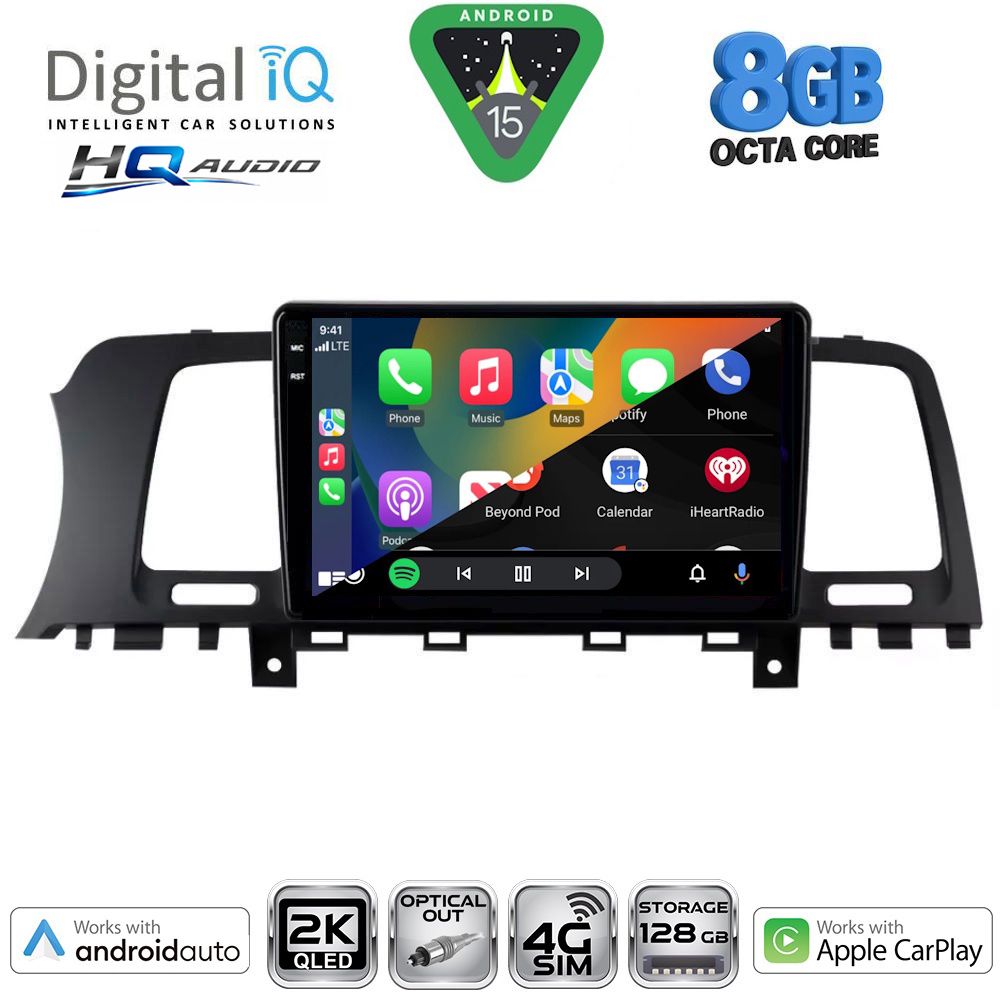 DIGITAL IQ BXK 20462_CPAA (9inc) MULTIMEDIA TABLET for NISSAN MURANO mod. 2007-2014 DIGITAL IQ BXK 20462_CPAA (9inc) MULTIMEDIA TABLET for NISSAN MURANO mod. 2007-2014