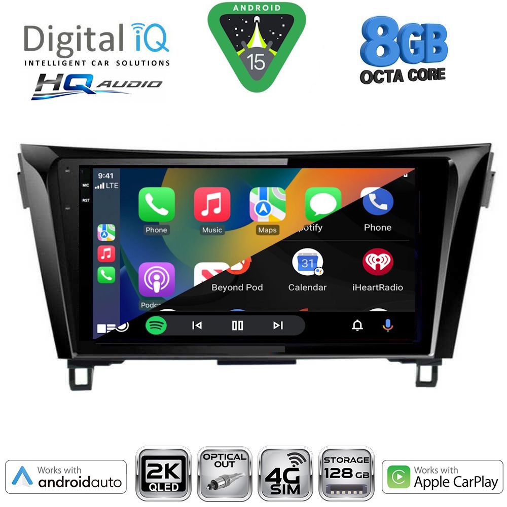 DIGITAL IQ BXK 20468_CPAA (10inc) MULTIMEDIA TABLET for NISSAN QASHQAI - XTRAIL mod. 2014-2021 DIGITAL IQ BXK 20468_CPAA (10inc) MULTIMEDIA TABLET for NISSAN QASHQAI - XTRAIL mod. 2014-2021