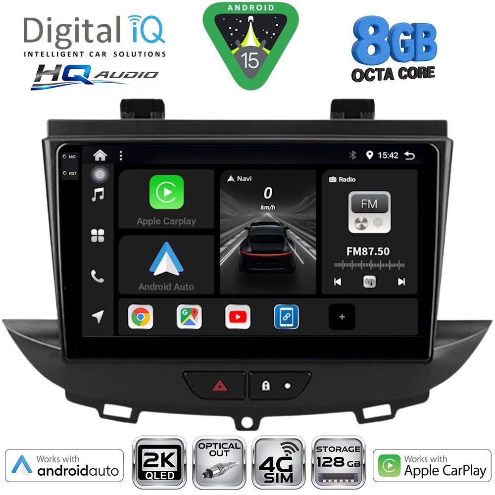 DIGITAL IQ BXK 20490_CPAA (9inc) MULTIMEDIA TABLET for OPEL CROSSLAND – GRANDLAND mod. 2017-2025 DIGITAL IQ BXK 20490_CPAA (9inc) MULTIMEDIA TABLET for OPEL CROSSLAND – GRANDLAND mod. 2017-2025