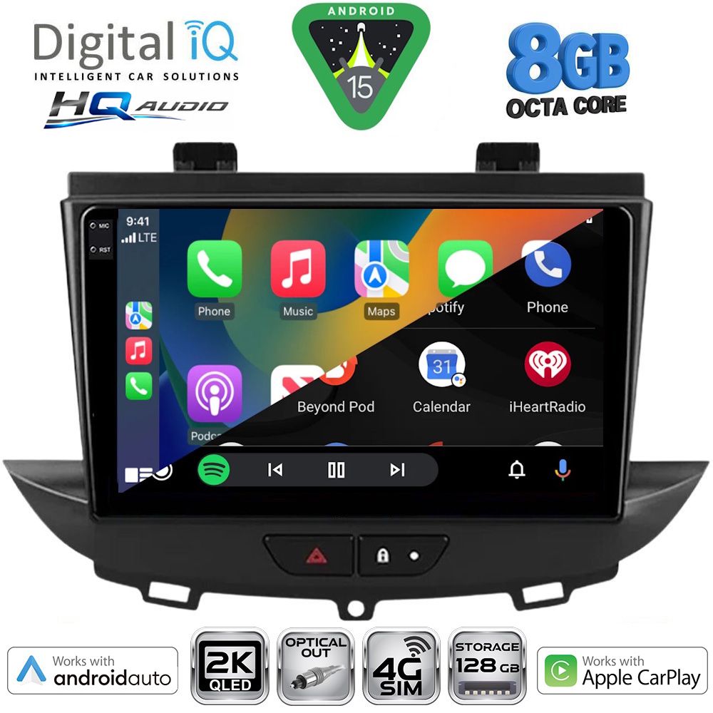 DIGITAL IQ BXK 20490_CPAA (9inc) MULTIMEDIA TABLET for OPEL CROSSLAND – GRANDLAND mod. 2017-2025 DIGITAL IQ BXK 20490_CPAA (9inc) MULTIMEDIA TABLET for OPEL CROSSLAND – GRANDLAND mod. 2017-2025