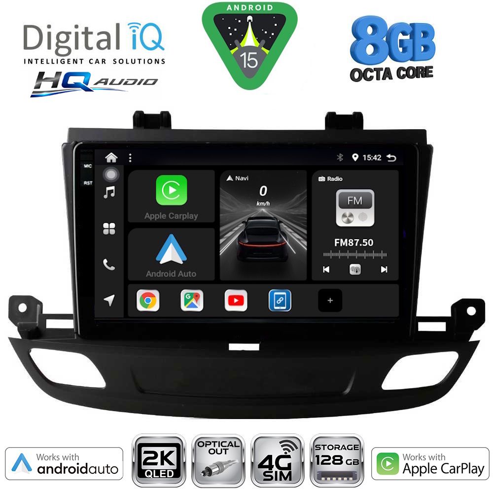 DIGITAL IQ BXK 20493_CPAA (9inc) MULTIMEDIA TABLET for OPEL INSIGNIA mod. 2018-2024 DIGITAL IQ BXK 20493_CPAA (9inc) MULTIMEDIA TABLET for OPEL INSIGNIA mod. 2018-2024