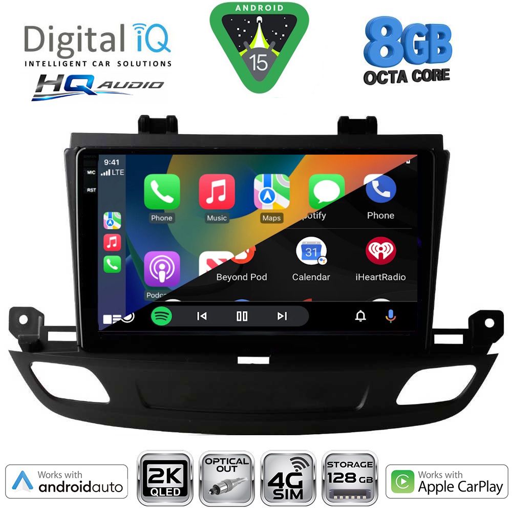 DIGITAL IQ BXK 20493_CPAA (9inc) MULTIMEDIA TABLET for OPEL INSIGNIA mod. 2018-2024 DIGITAL IQ BXK 20493_CPAA (9inc) MULTIMEDIA TABLET for OPEL INSIGNIA mod. 2018-2024