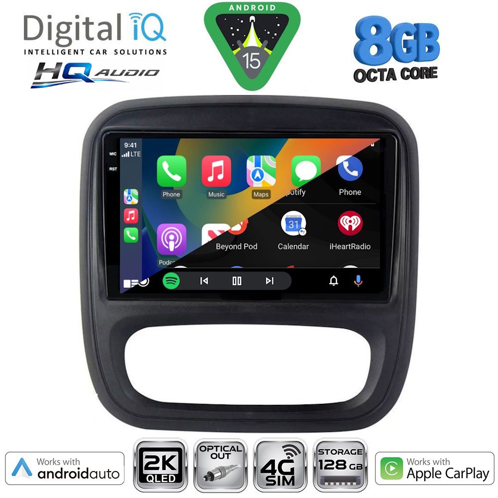 DIGITAL IQ BXK 20499_CPAA (9inc) MULTIMEDIA TABLET for OPEL VIVARO – RENAULT TRAFIC – FIAT TALENDO – NISSAN NV 300 mod. 2014-2019 DIGITAL IQ BXK 20499_CPAA (9inc) MULTIMEDIA TABLET for OPEL VIVARO – RENAULT TRAFIC – FIAT TALENDO – NISSAN NV 300 mod. 2014-2019
