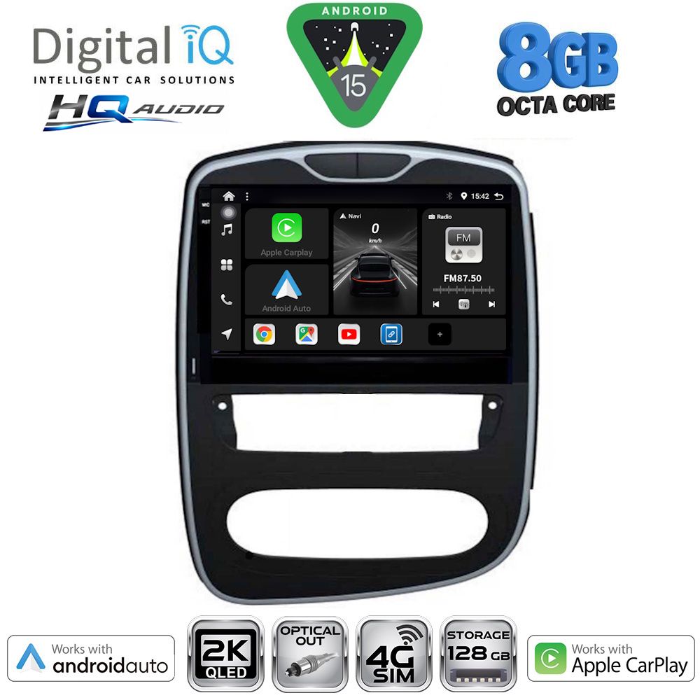DIGITAL IQ BXK 20545_CPAA (10inc) MULTIMEDIA TABLET for RENAULT CLIO mod. 2016-2019 DIGITAL IQ BXK 20545_CPAA (10inc) MULTIMEDIA TABLET for RENAULT CLIO mod. 2016-2019