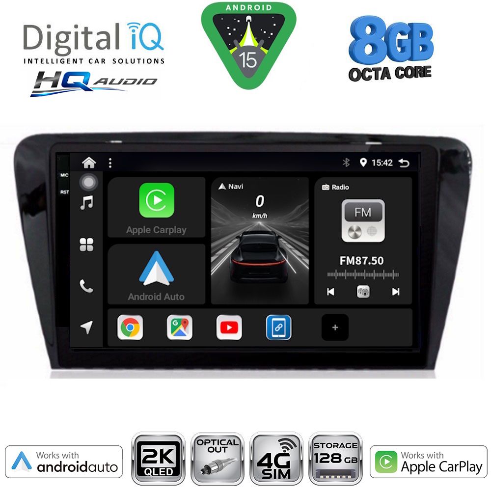 DIGITAL IQ BXK 20597_CPAA (10inc) MULTIMEDIA TABLET for SKODA OCTAVIA 7 mod. 2013-2021 DIGITAL IQ BXK 20597_CPAA (10inc) MULTIMEDIA TABLET for SKODA OCTAVIA 7 mod. 2013-2021