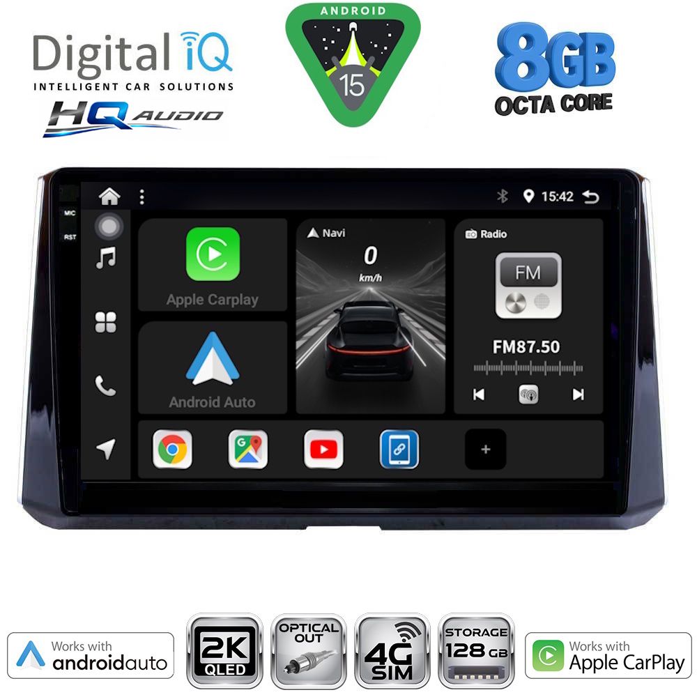 DIGITAL IQ BXK 20716_CPAA (10inc) MULTIMEDIA TABLET for TOYOTA COROLLA mod. 2019-2026 DIGITAL IQ BXK 20716_CPAA (10inc) MULTIMEDIA TABLET for TOYOTA COROLLA mod. 2019-2026