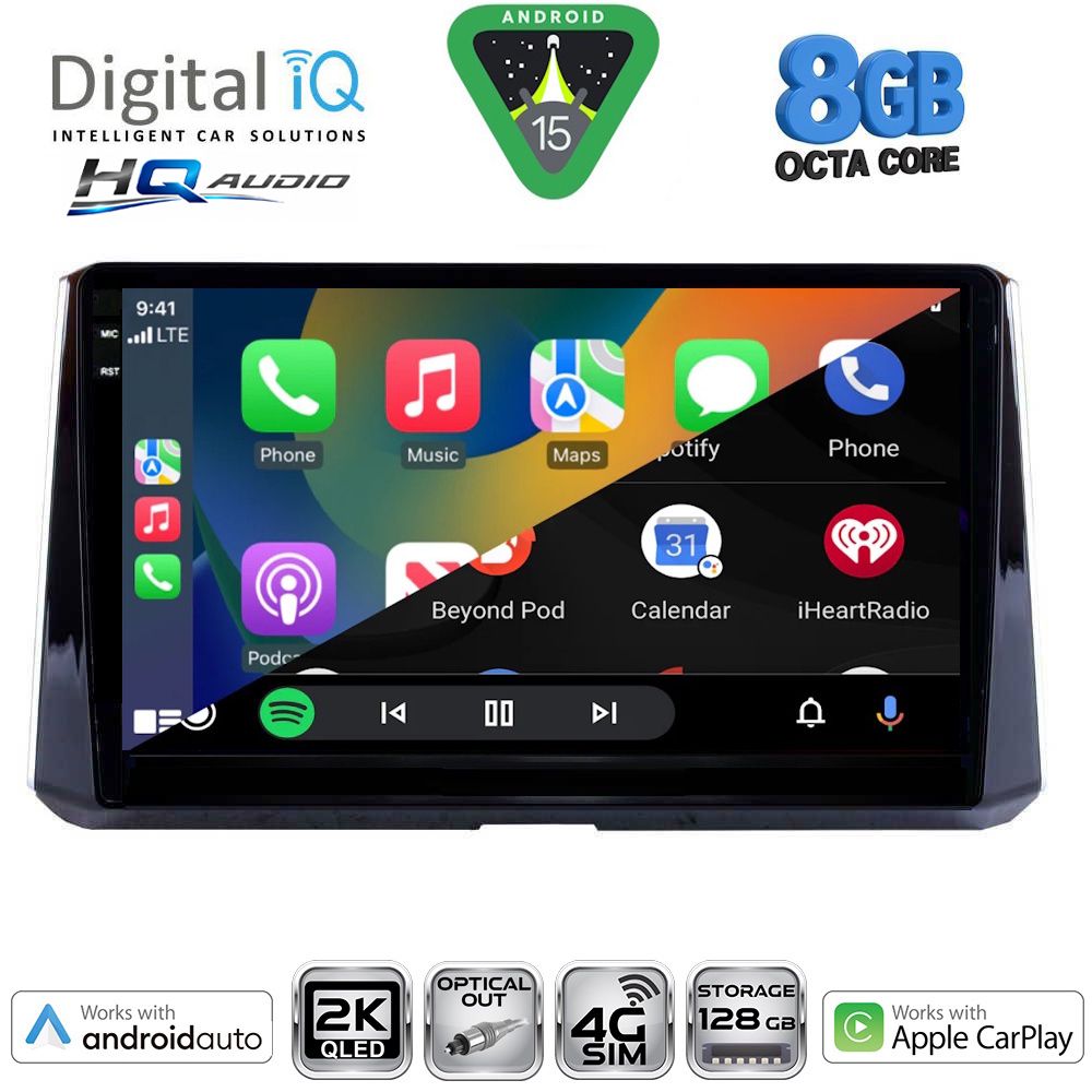 DIGITAL IQ BXK 20716_CPAA (10inc) MULTIMEDIA TABLET for TOYOTA COROLLA mod. 2019-2026 DIGITAL IQ BXK 20716_CPAA (10inc) MULTIMEDIA TABLET for TOYOTA COROLLA mod. 2019-2026